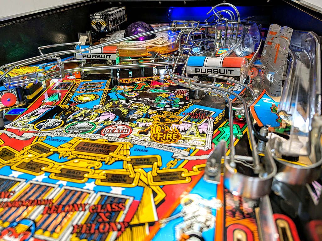 Judge Dredd Pinball Machine - Playfield View